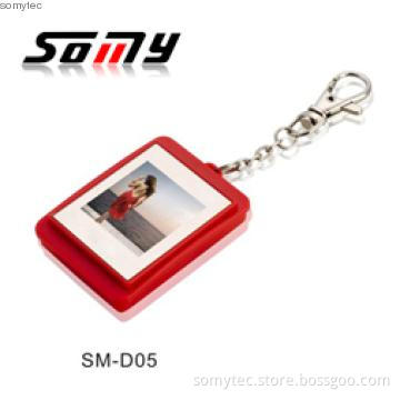 1.5 Inch good price key ring Digital Photo Frame with clock calendar